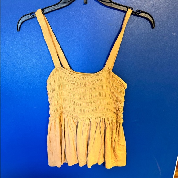 Yellow Smocked Tank Top - Picture 1 of 2